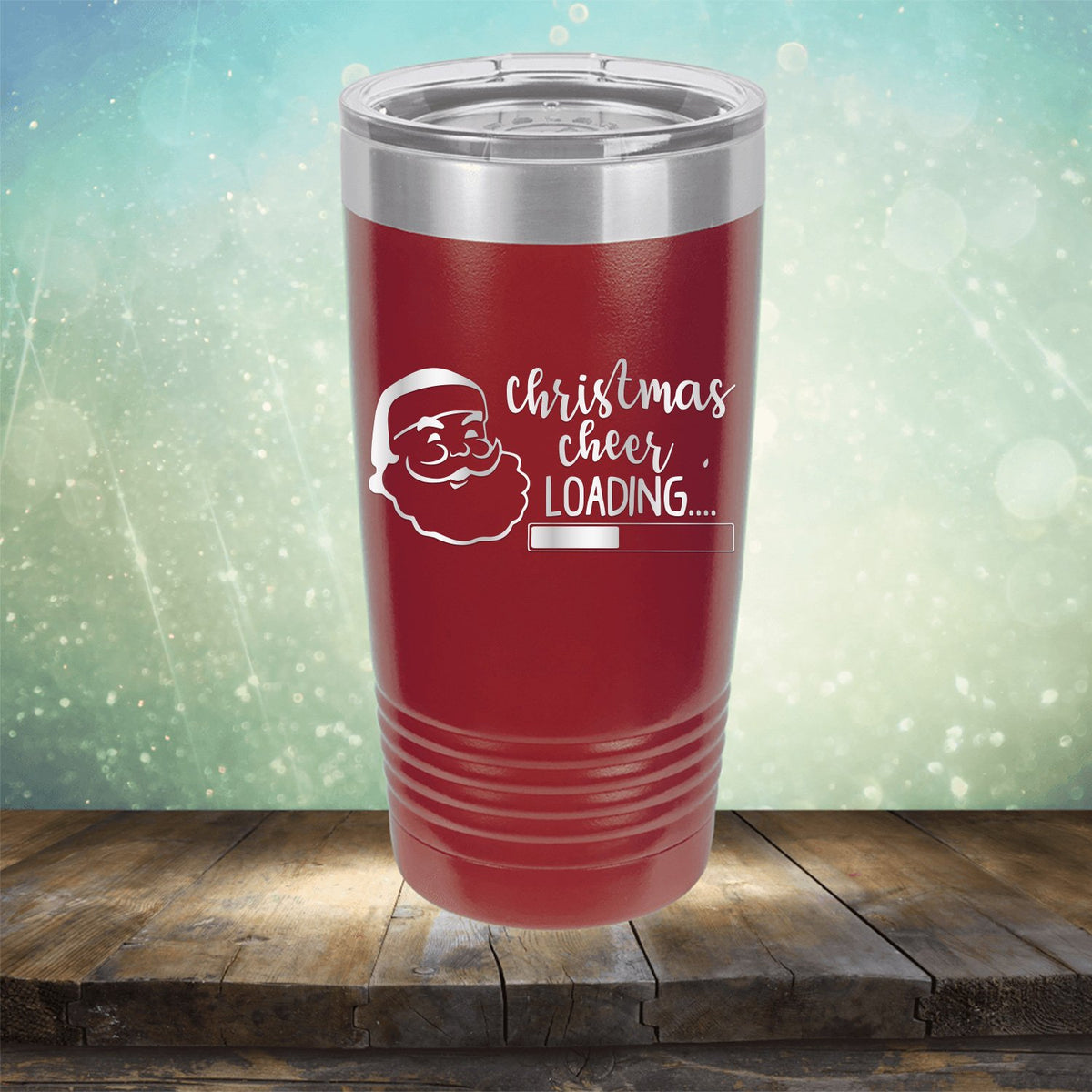 Christmas Cheer Loading - Laser Etched Tumbler Mug