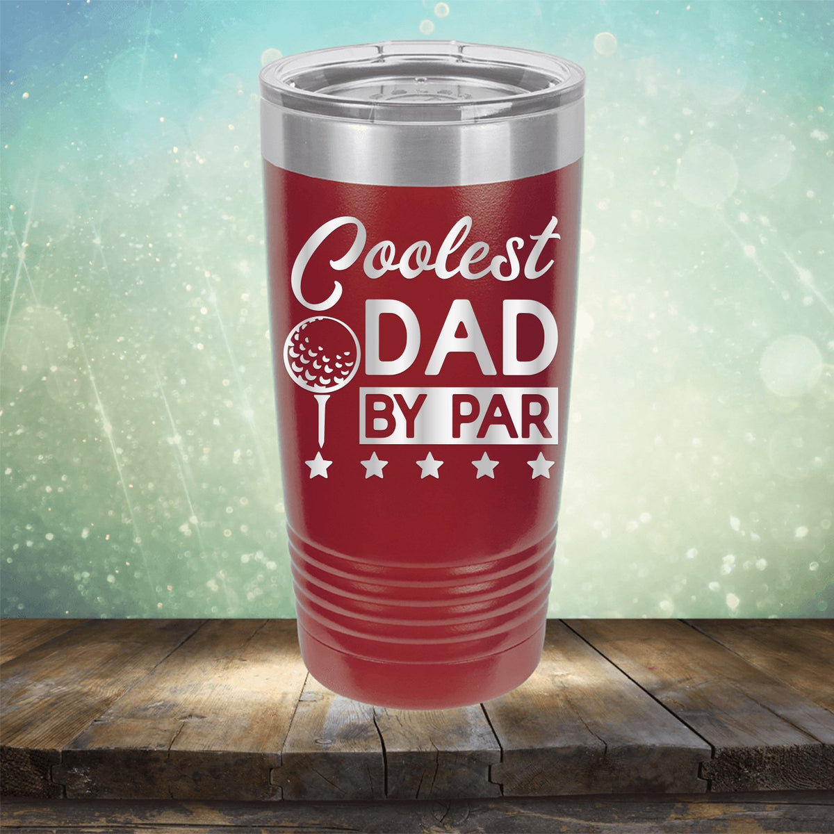 Coolest Dad By Par - Laser Etched Tumbler Mug