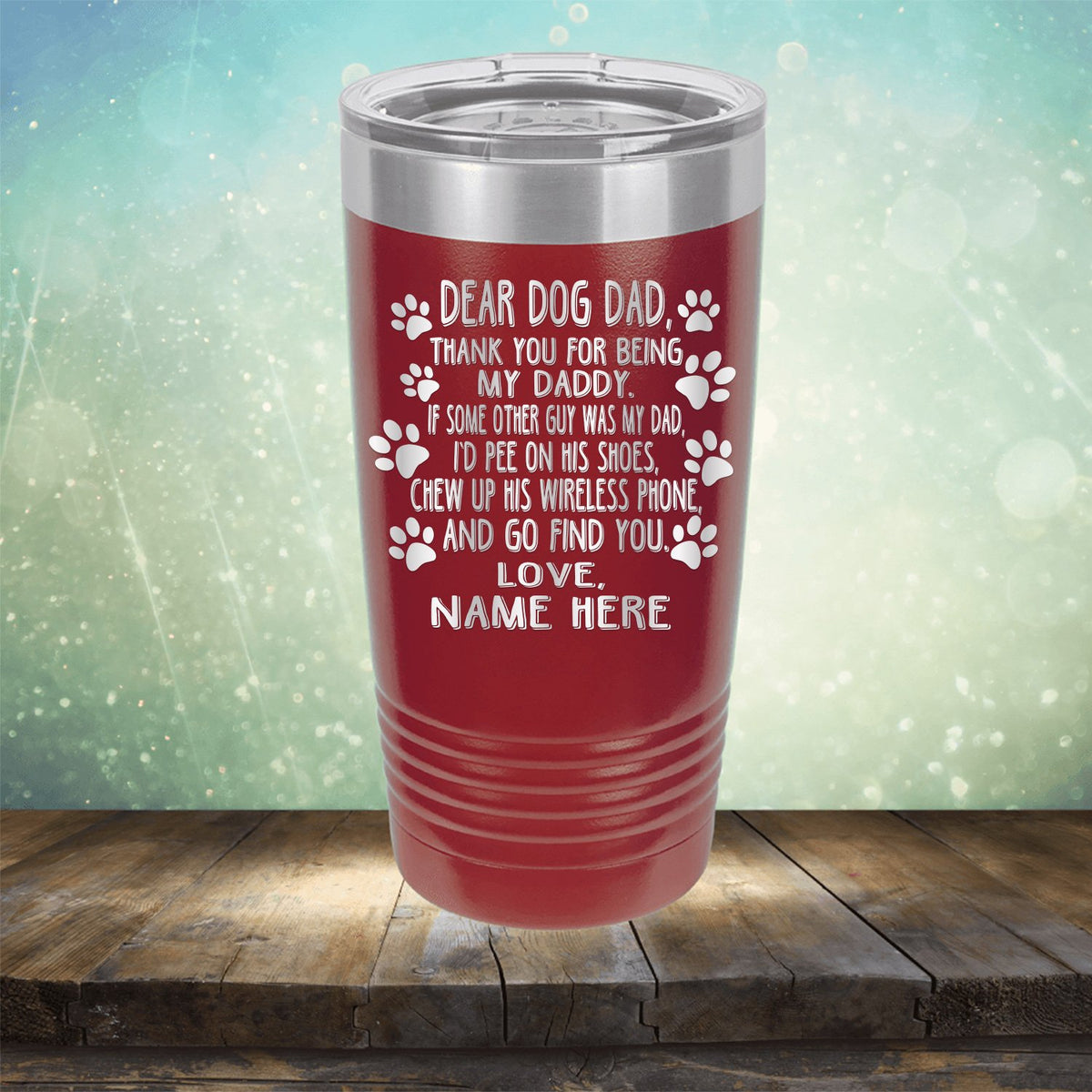 Dear Dog Dad Thank You For Being My Daddy