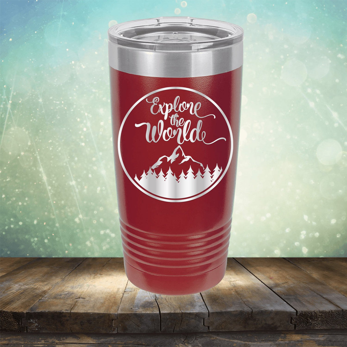 Explore The World - Laser Etched Tumbler Mug