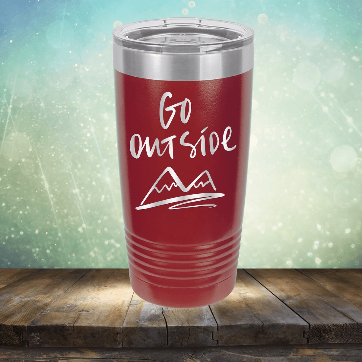 Go Outside - Laser Etched Tumbler Mug