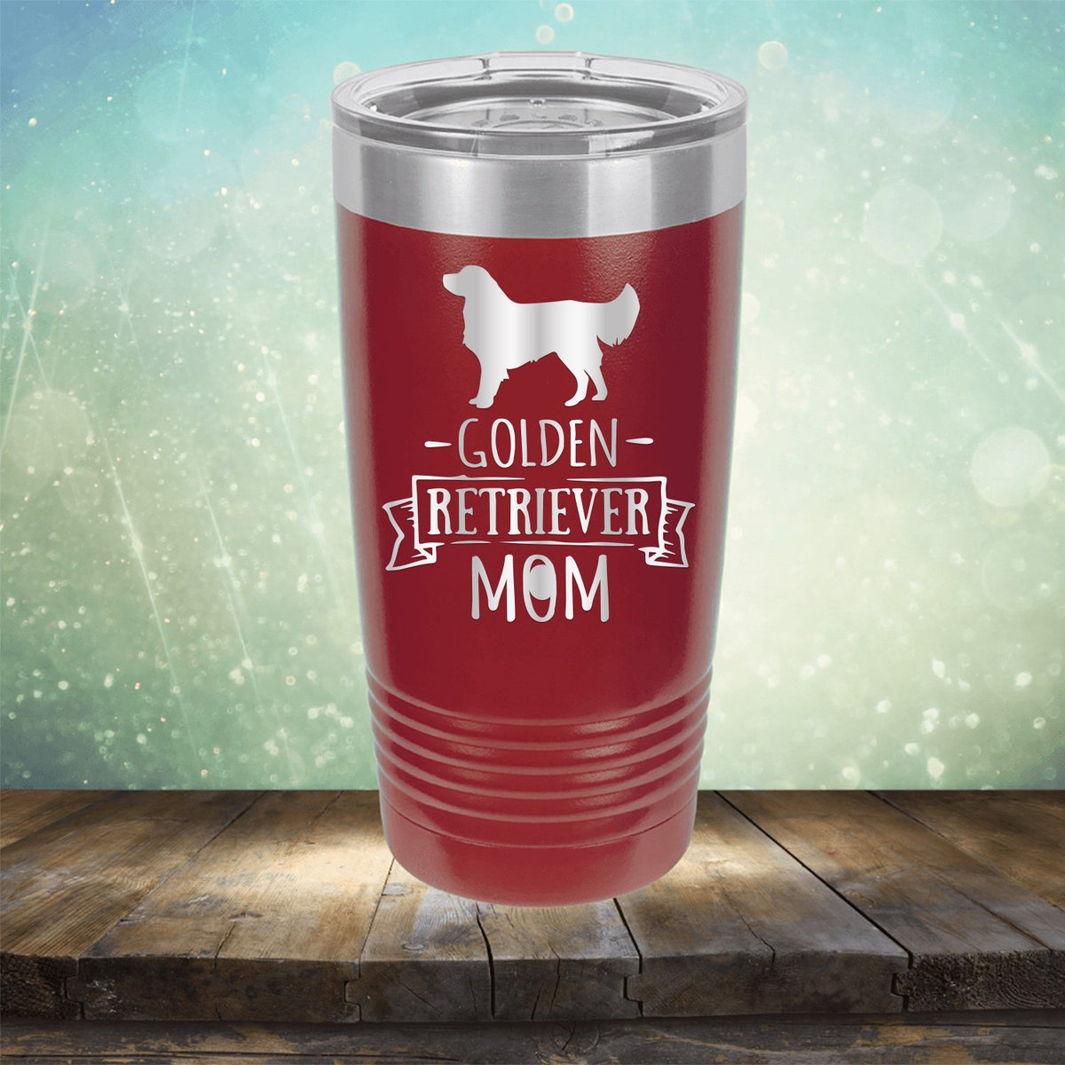 Golden Retriever Mom - Laser Etched Tumbler Mug