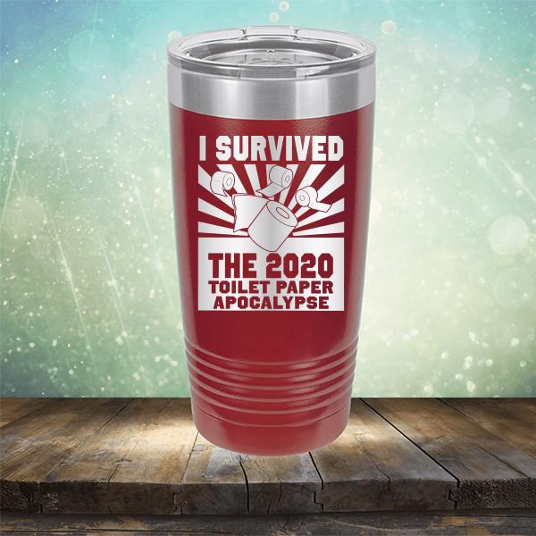 I Survived 2020 Toilet Paper Apocalypse - Laser Etched Tumbler Mug