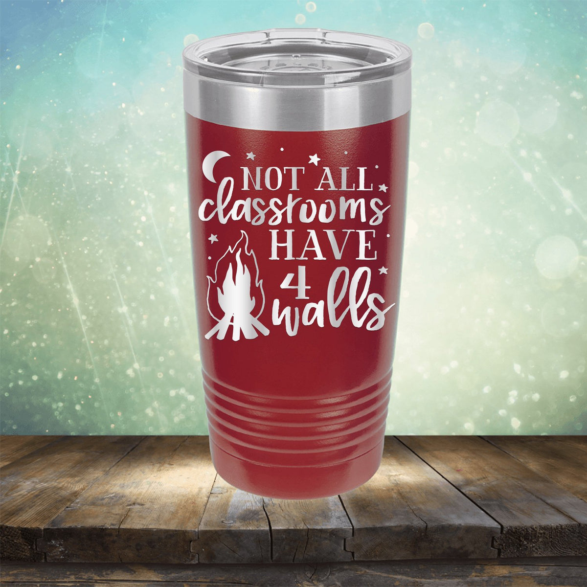 Not All Classrooms Have 4 Walls - Laser Etched Tumbler Mug