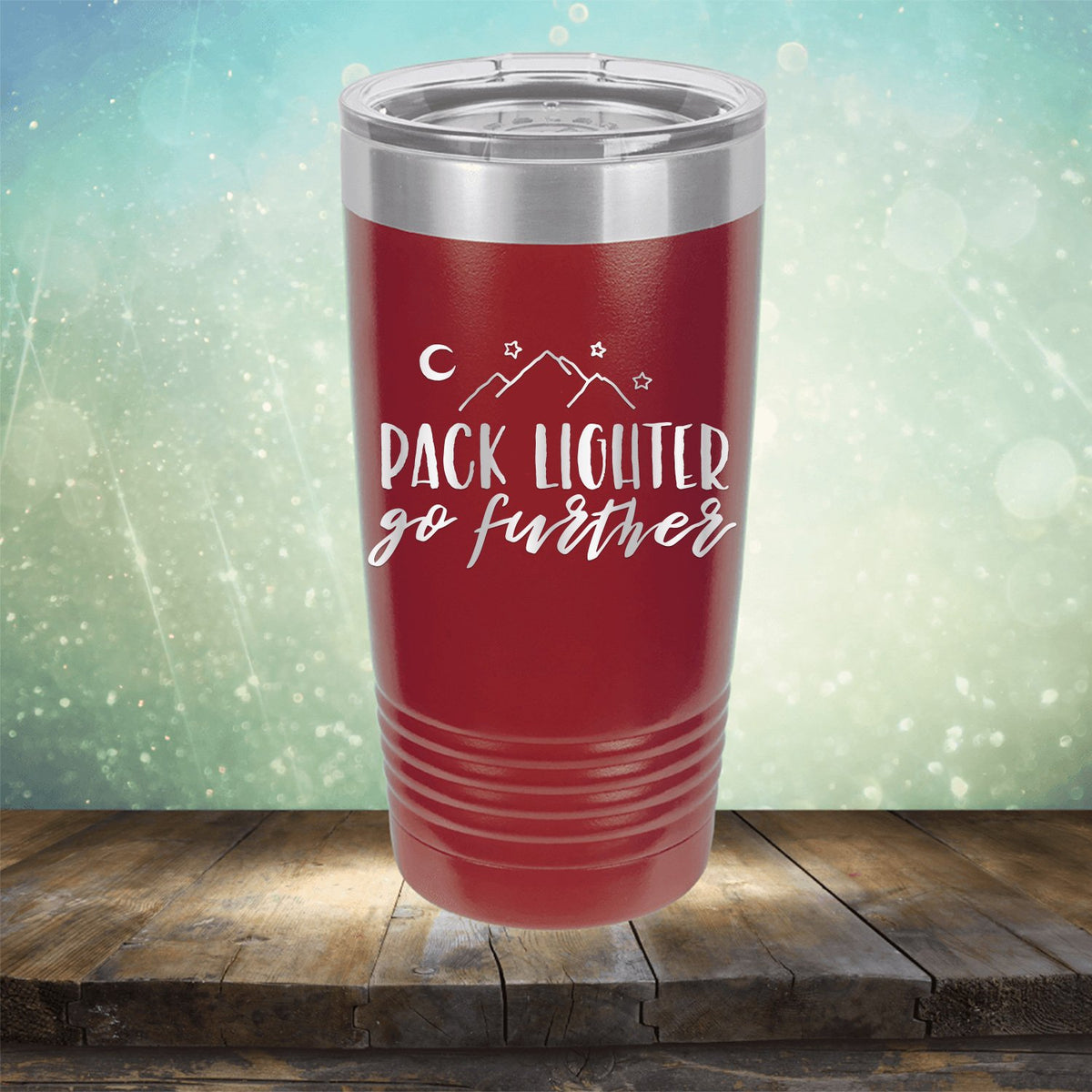 Pack Lighter Go Further - Laser Etched Tumbler Mug