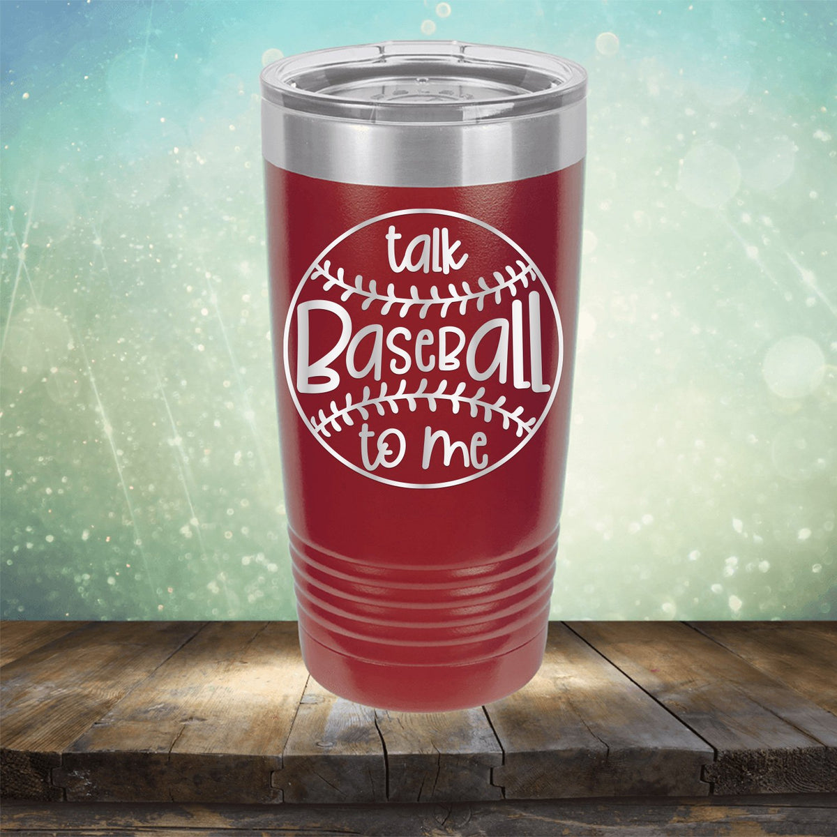 Talk Baseball To Me - Laser Etched Tumbler Mug