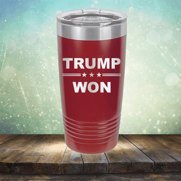 Donald Trump Won - Laser Etched Tumbler Mug