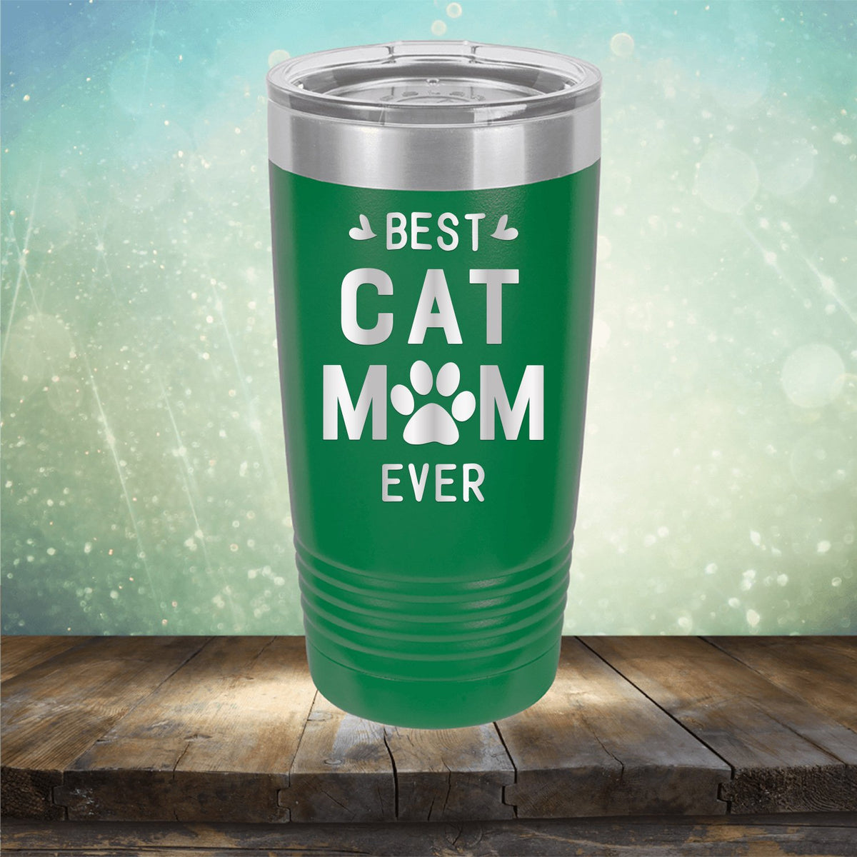 Best Cat Mom Ever - Laser Etched Tumbler Mug