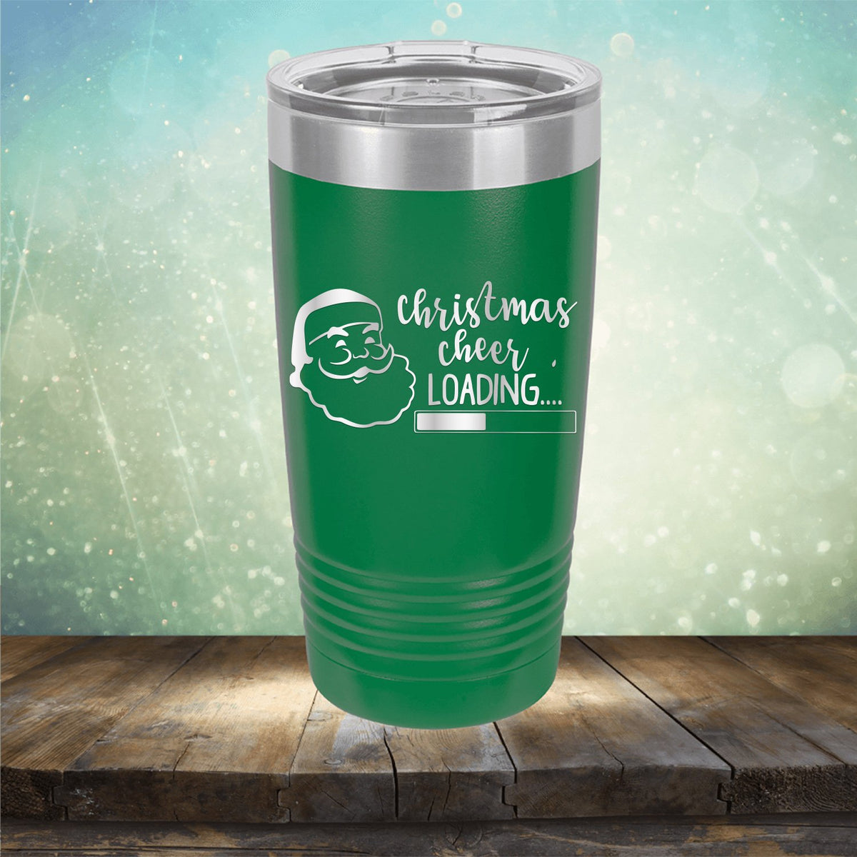 Christmas Cheer Loading - Laser Etched Tumbler Mug