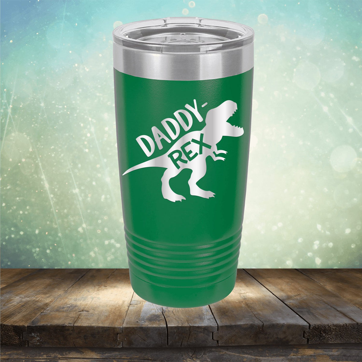 Daddy Rex Dinosaur - Laser Etched Tumbler Mug