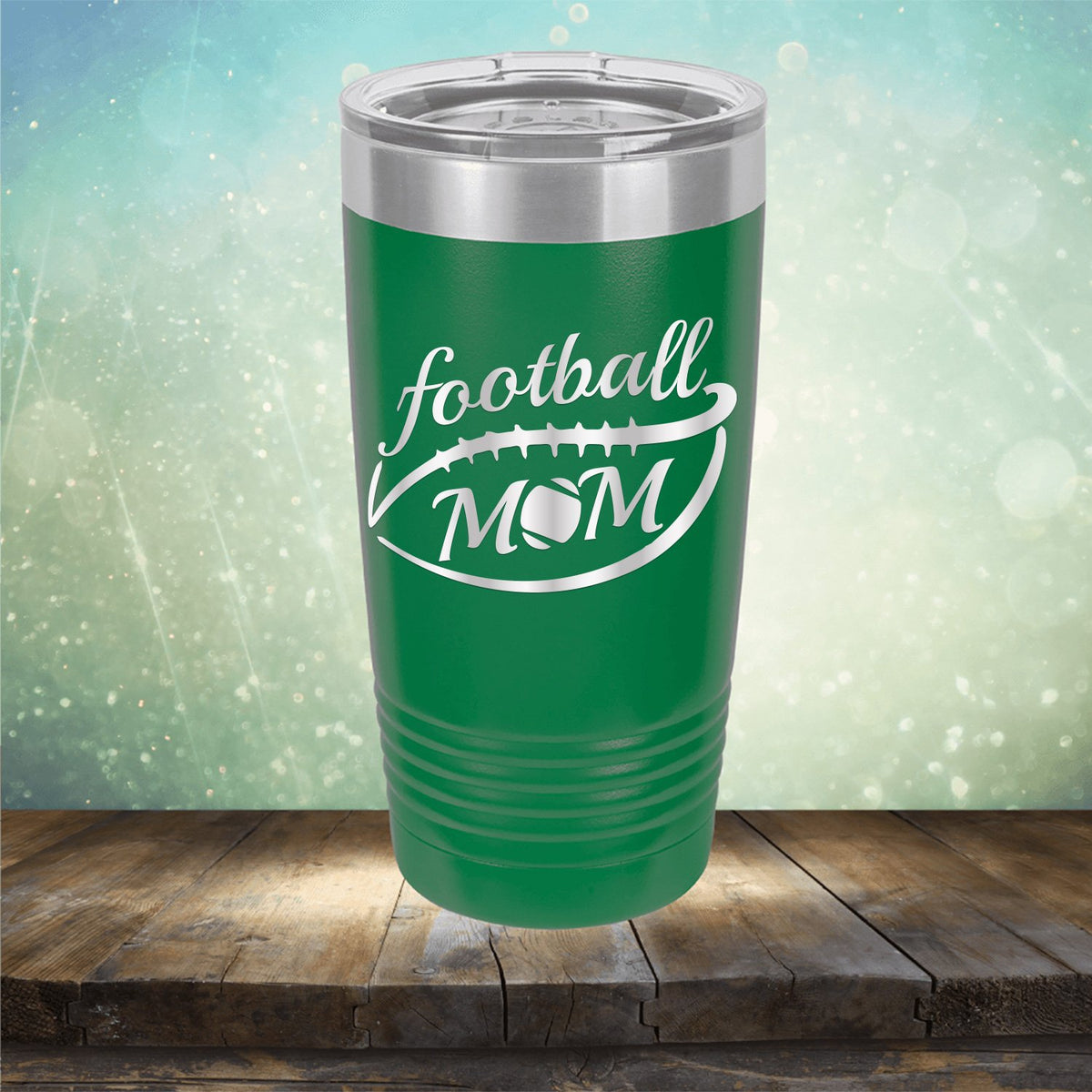 Football Mom - Laser Etched Tumbler Mug