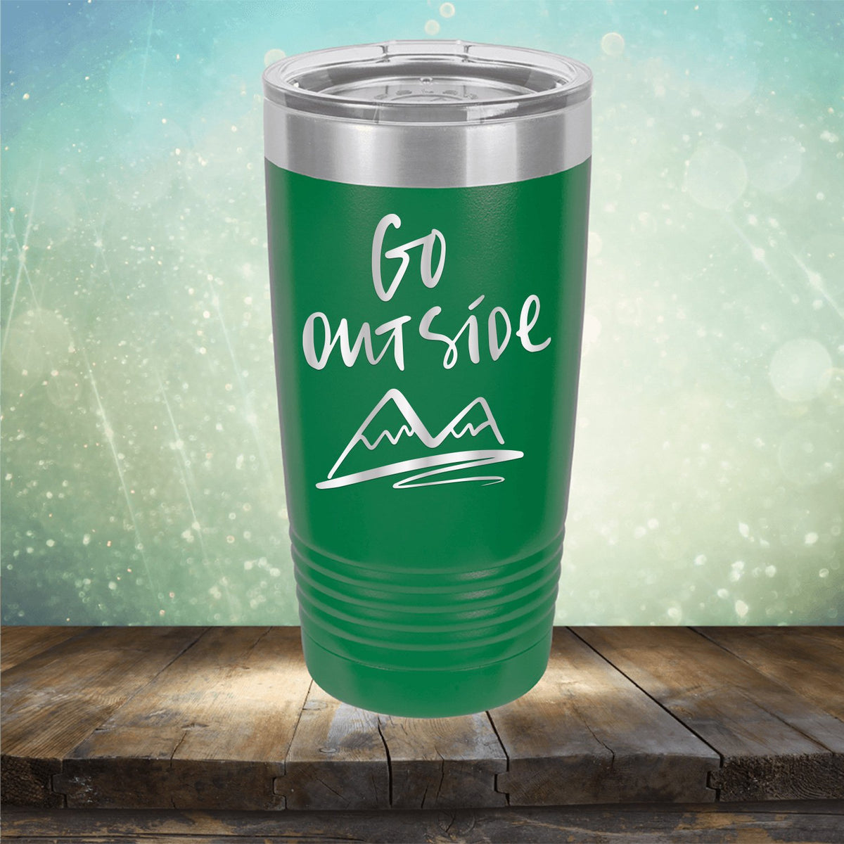 Go Outside - Laser Etched Tumbler Mug