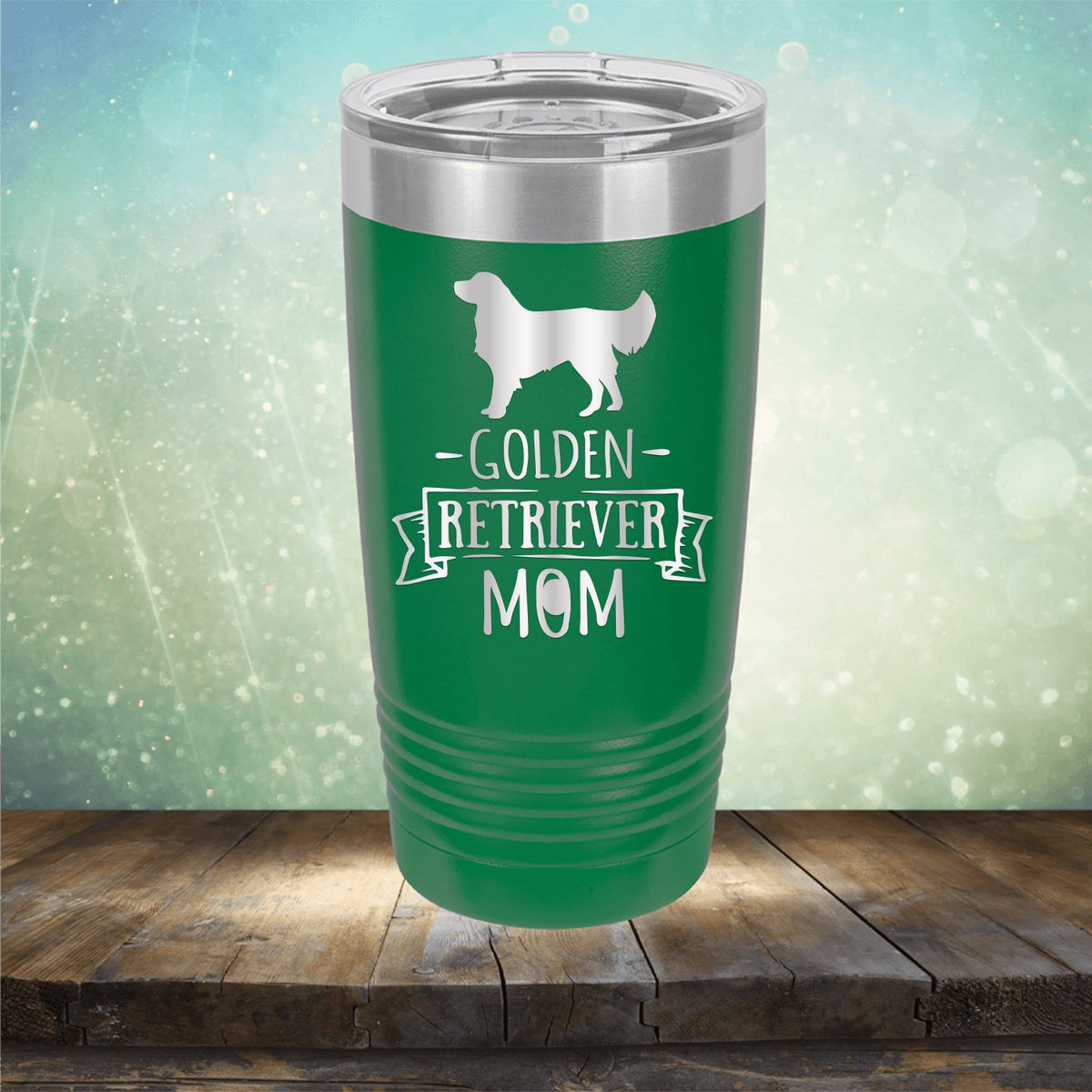 Golden Retriever Mom - Laser Etched Tumbler Mug