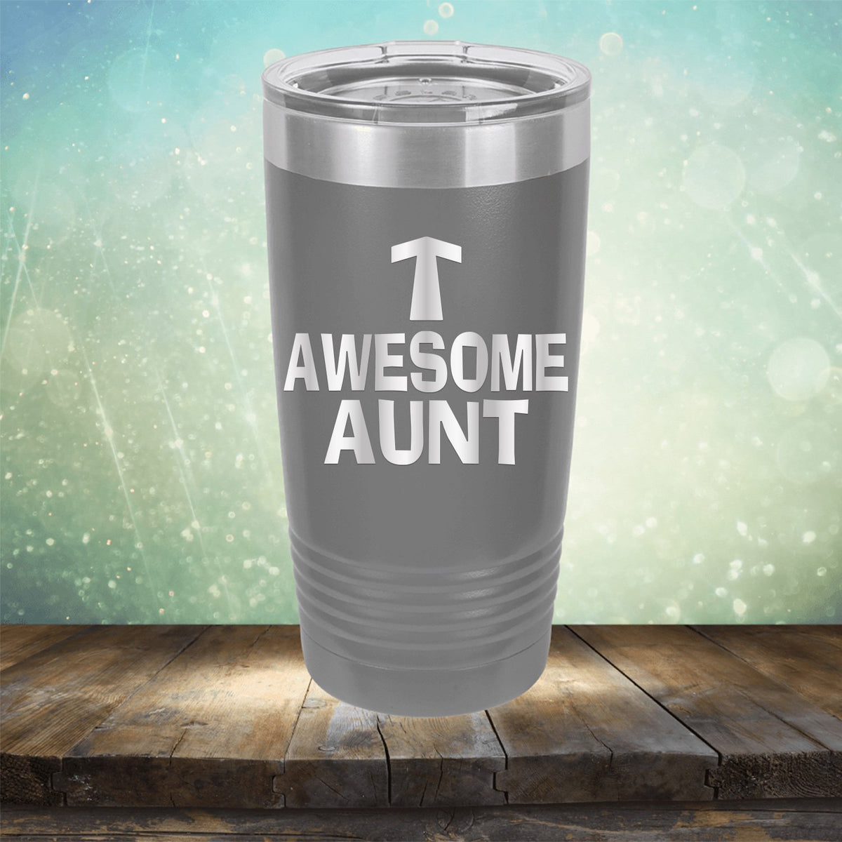 Awesome Aunt - Laser Etched Tumbler Mug