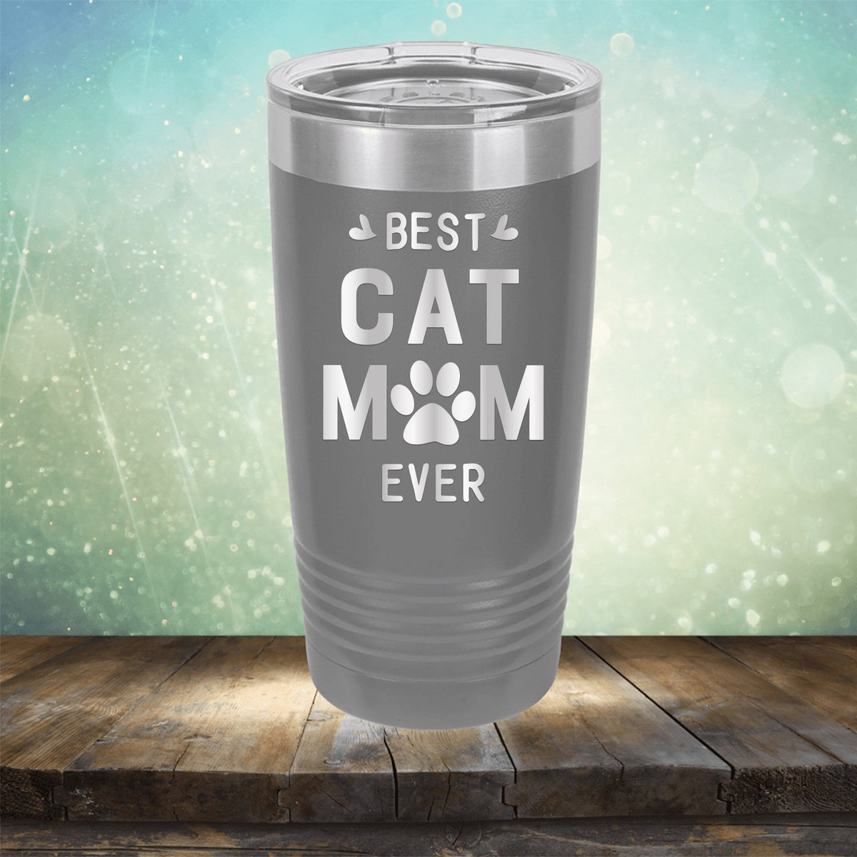 Best Cat Mom Ever - Laser Etched Tumbler Mug