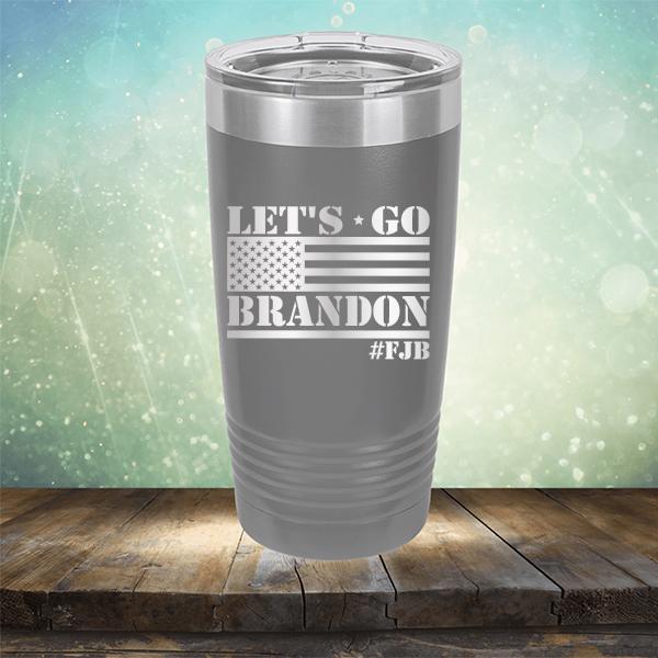 Let&#39;s Go Brandon American Flag - Laser Etched Tumbler Mug
