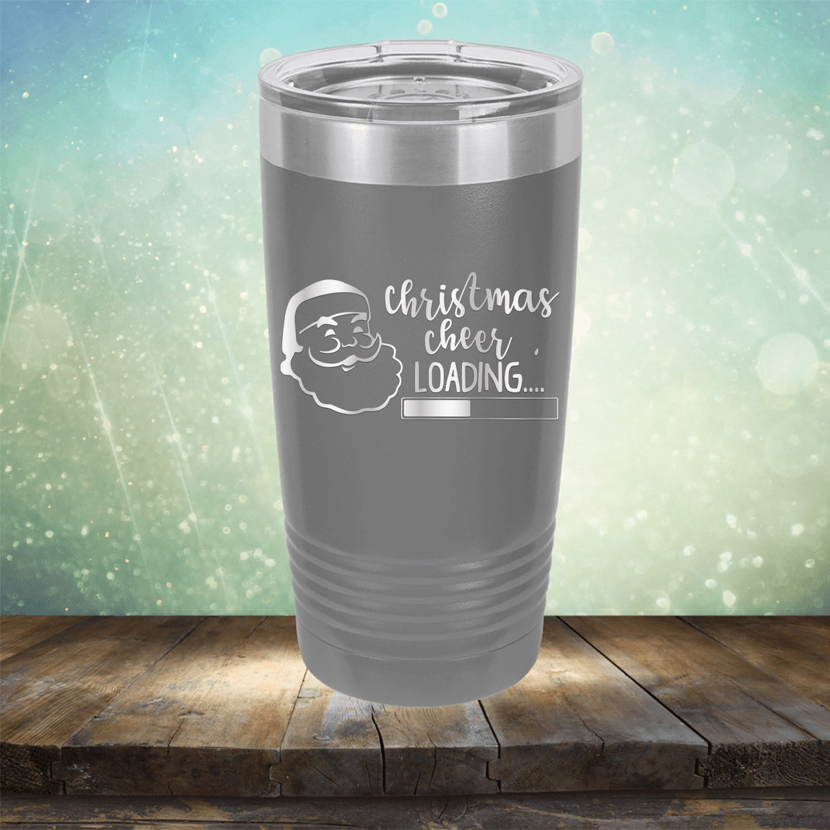 Christmas Cheer Loading - Laser Etched Tumbler Mug