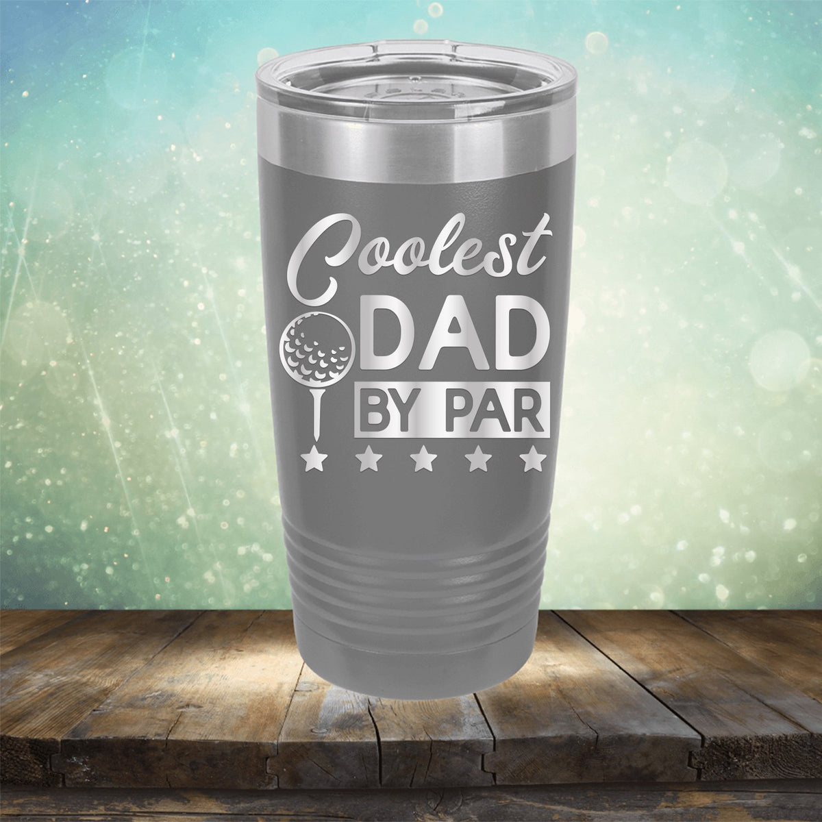 Coolest Dad By Par - Laser Etched Tumbler Mug