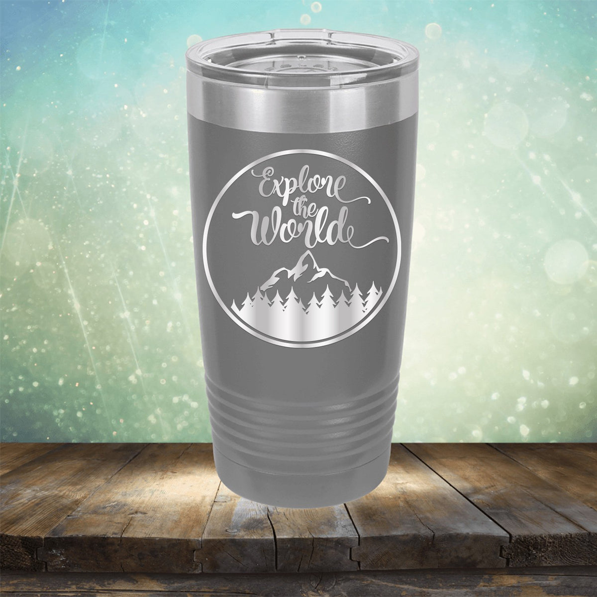 Explore The World - Laser Etched Tumbler Mug