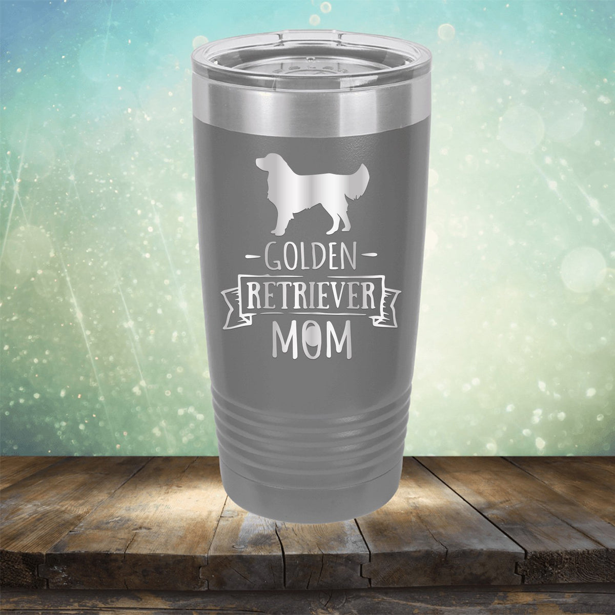 Golden Retriever Mom - Laser Etched Tumbler Mug