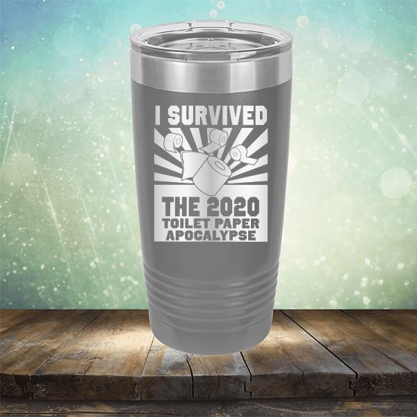 I Survived 2020 Toilet Paper Apocalypse - Laser Etched Tumbler Mug