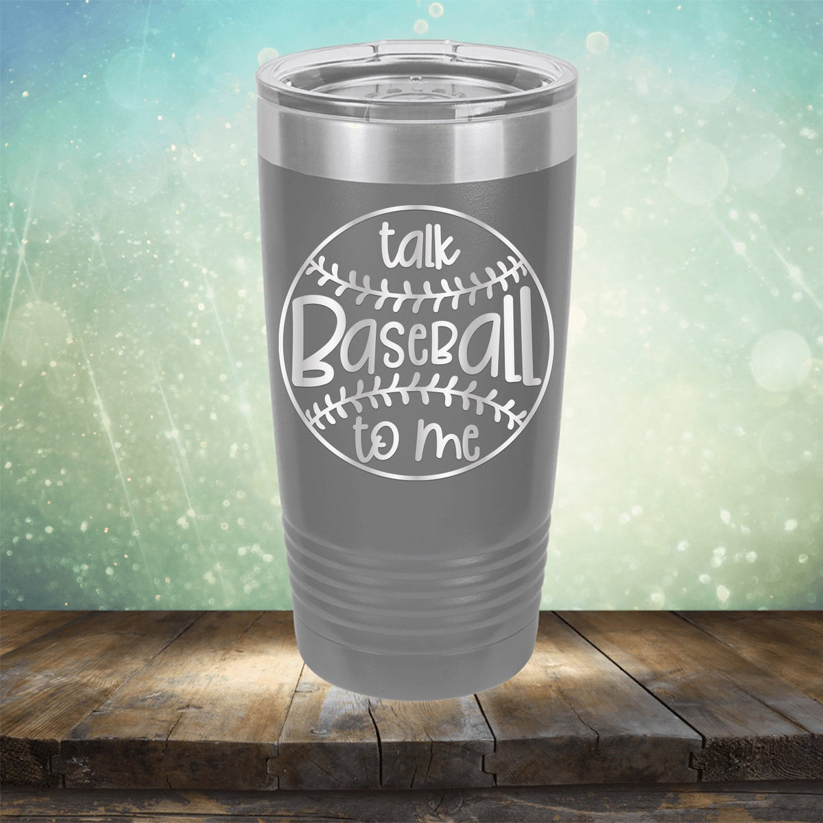 Talk Baseball To Me - Laser Etched Tumbler Mug