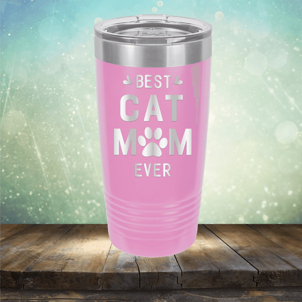Best Cat Mom Ever - Laser Etched Tumbler Mug