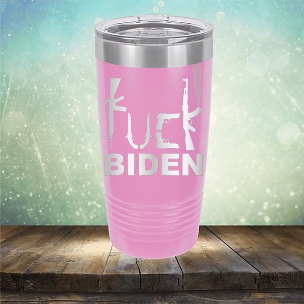 Fuck Biden Guns - Laser Etched Tumbler Mug