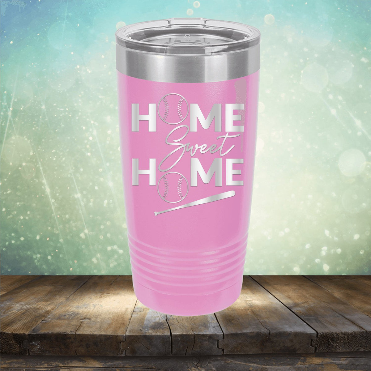 Home Sweet Home Baseball - Laser Etched Tumbler Mug