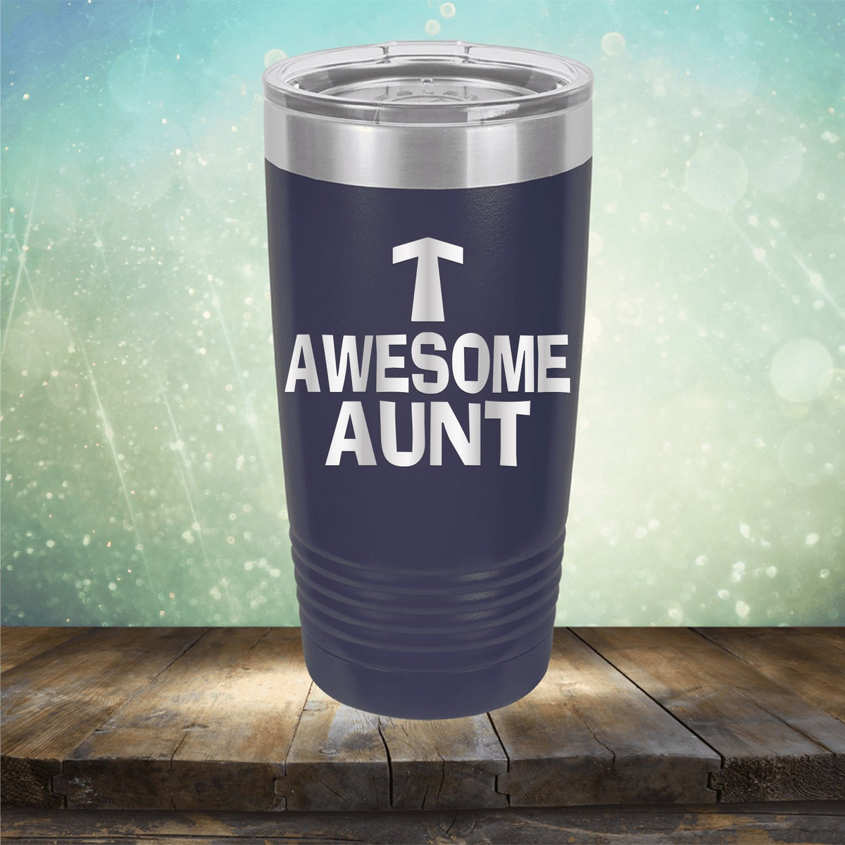 Awesome Aunt - Laser Etched Tumbler Mug