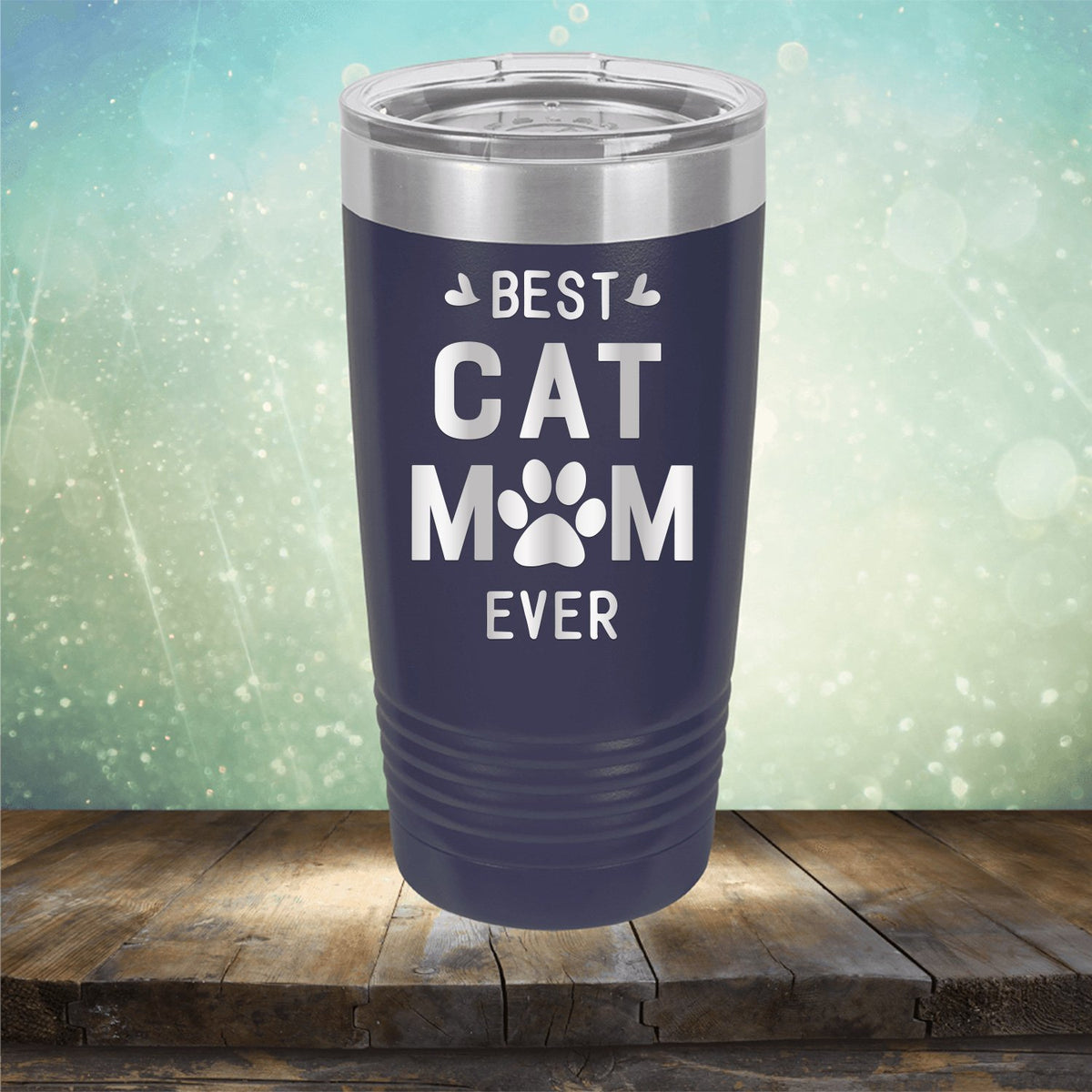 Best Cat Mom Ever - Laser Etched Tumbler Mug