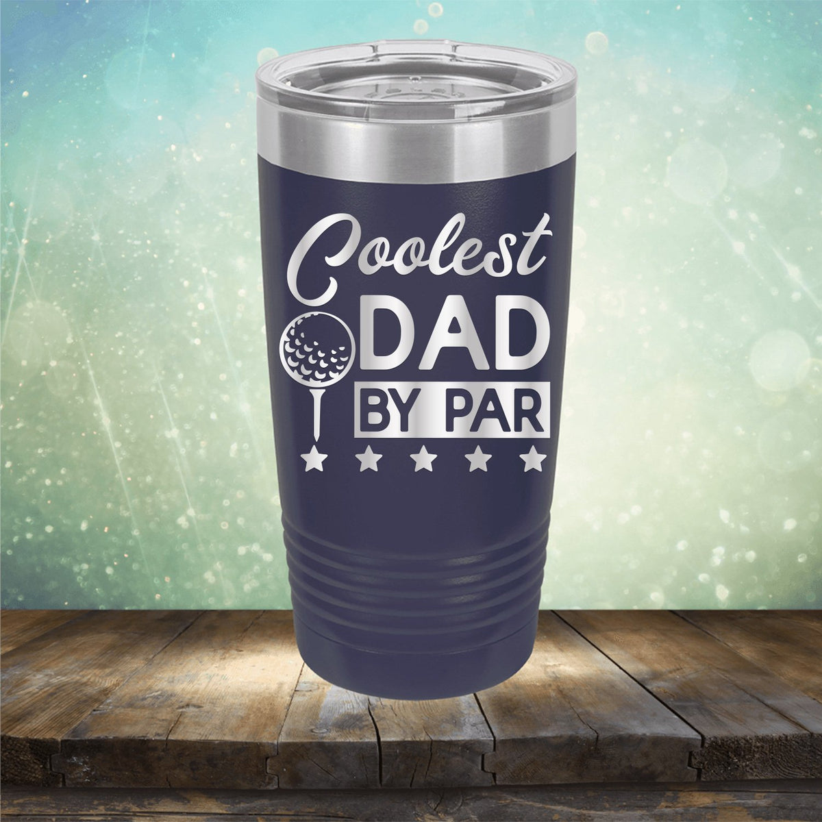 Coolest Dad By Par - Laser Etched Tumbler Mug