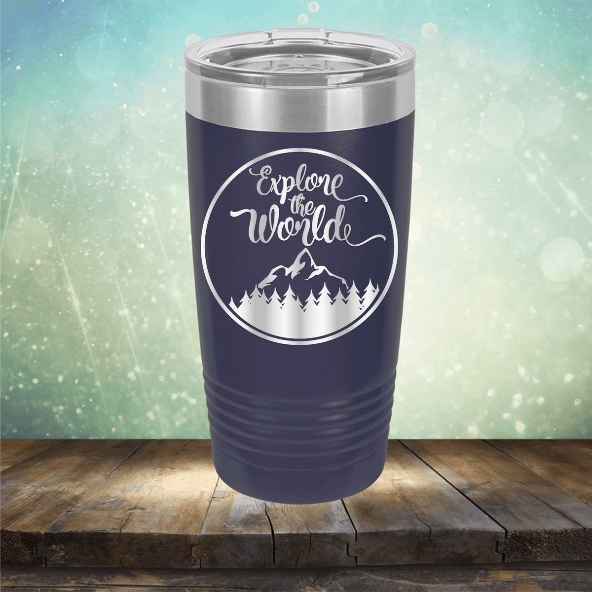 Explore The World - Laser Etched Tumbler Mug