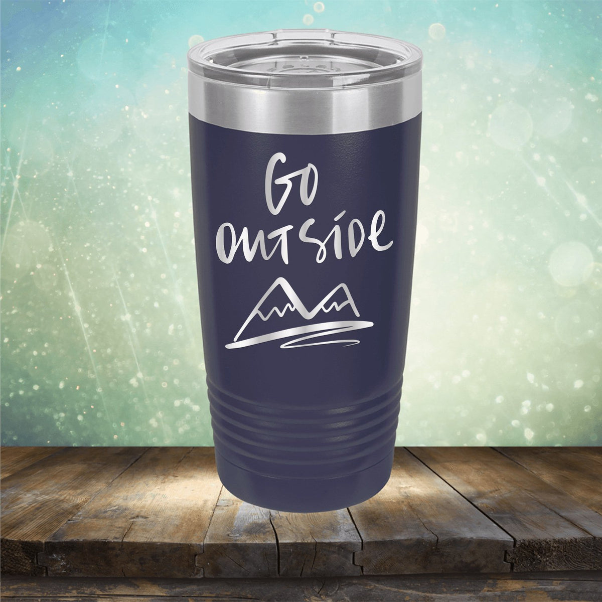 Go Outside - Laser Etched Tumbler Mug