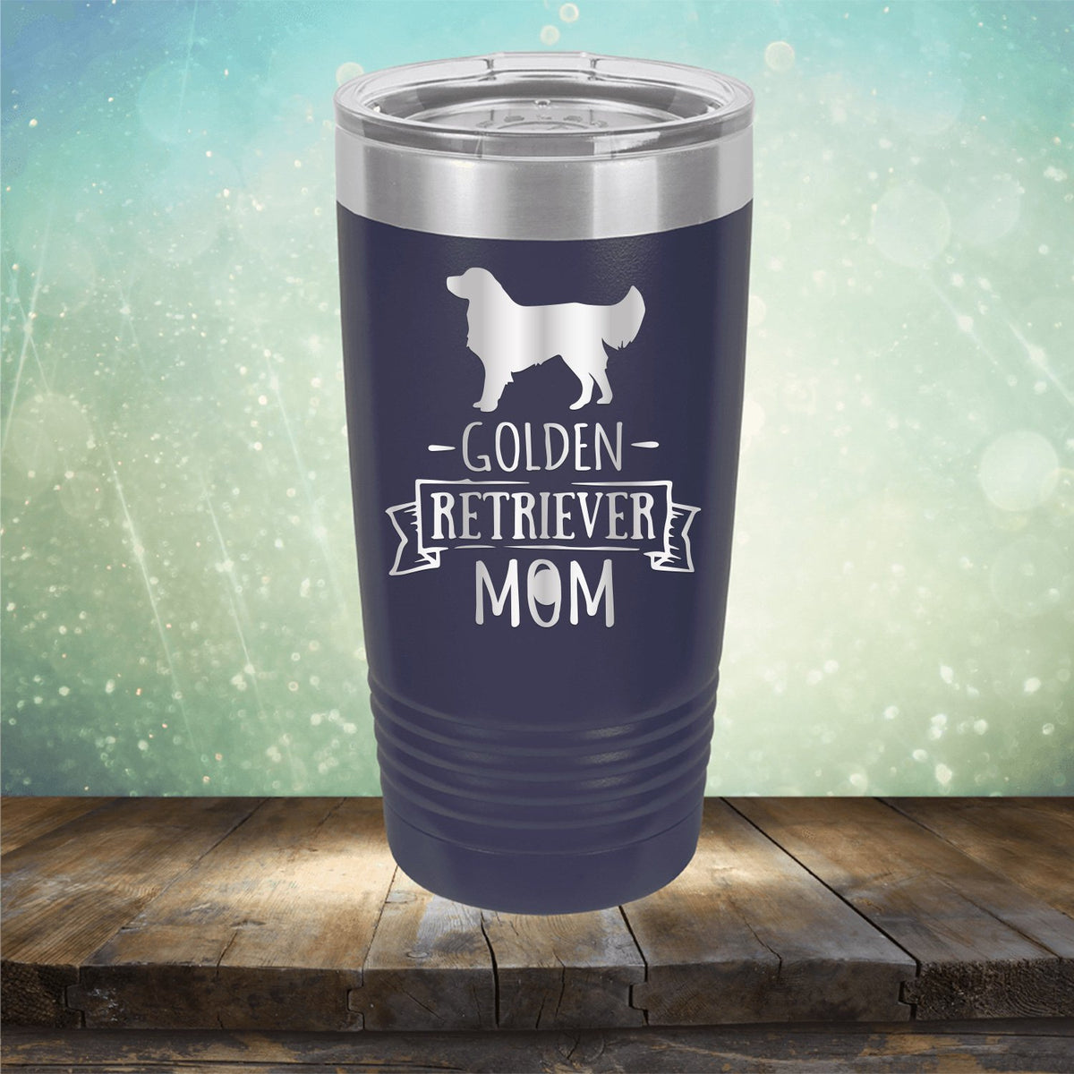 Golden Retriever Mom - Laser Etched Tumbler Mug