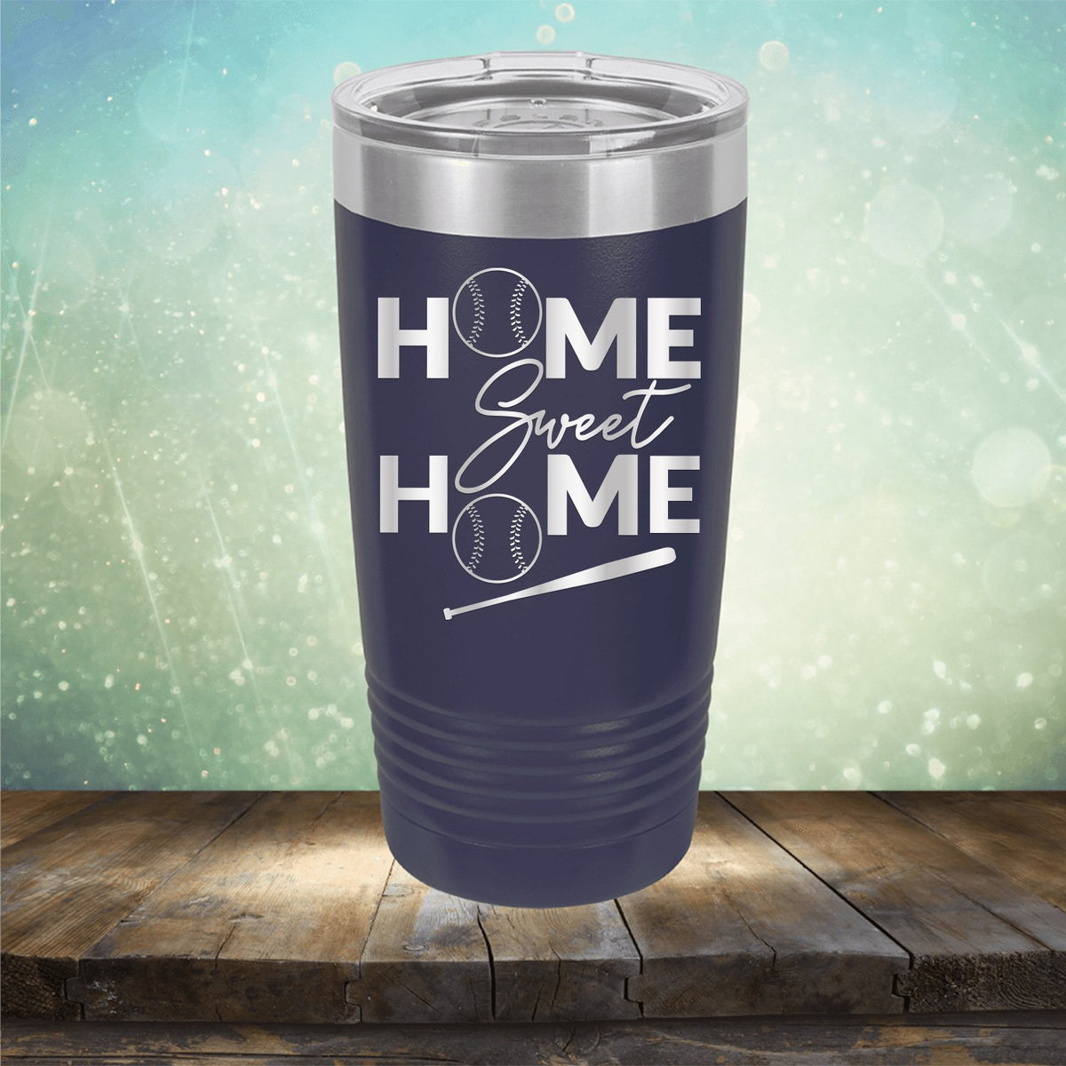 Home Sweet Home Baseball - Laser Etched Tumbler Mug