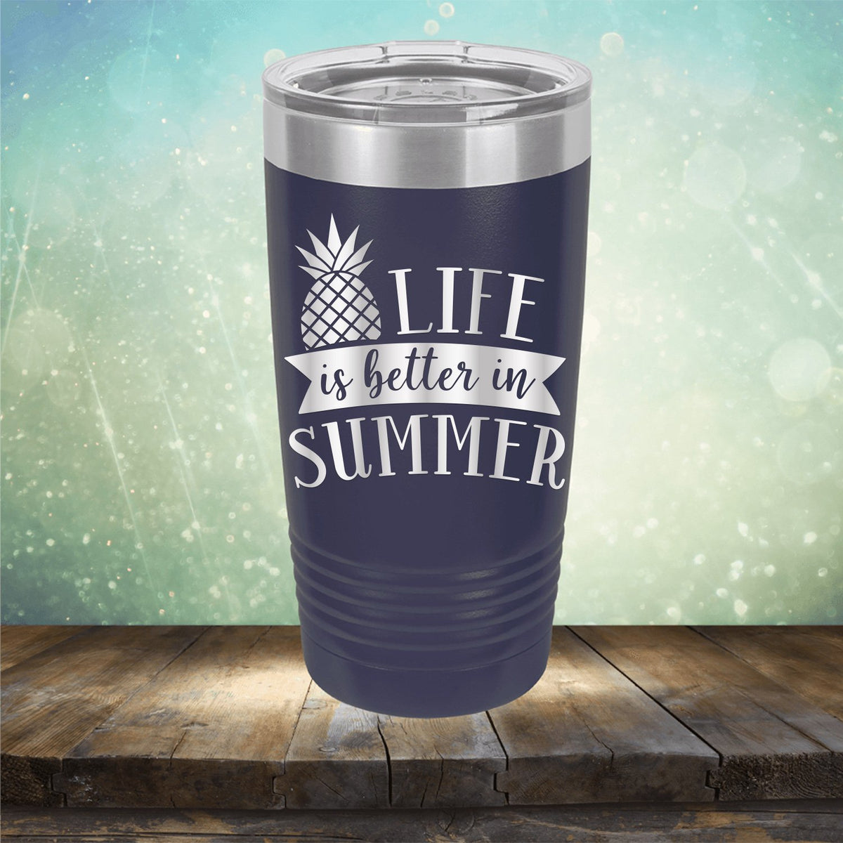 Life is Better in Summer - Laser Etched Tumbler Mug