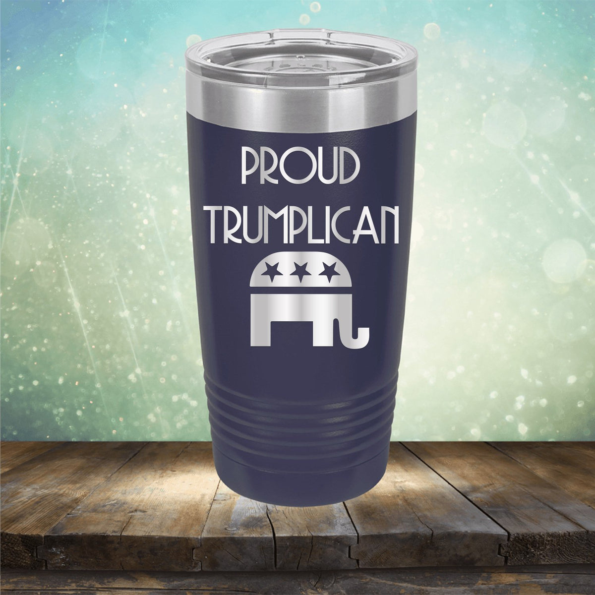 Proud Trumplican Elephant - Laser Etched Tumbler Mug