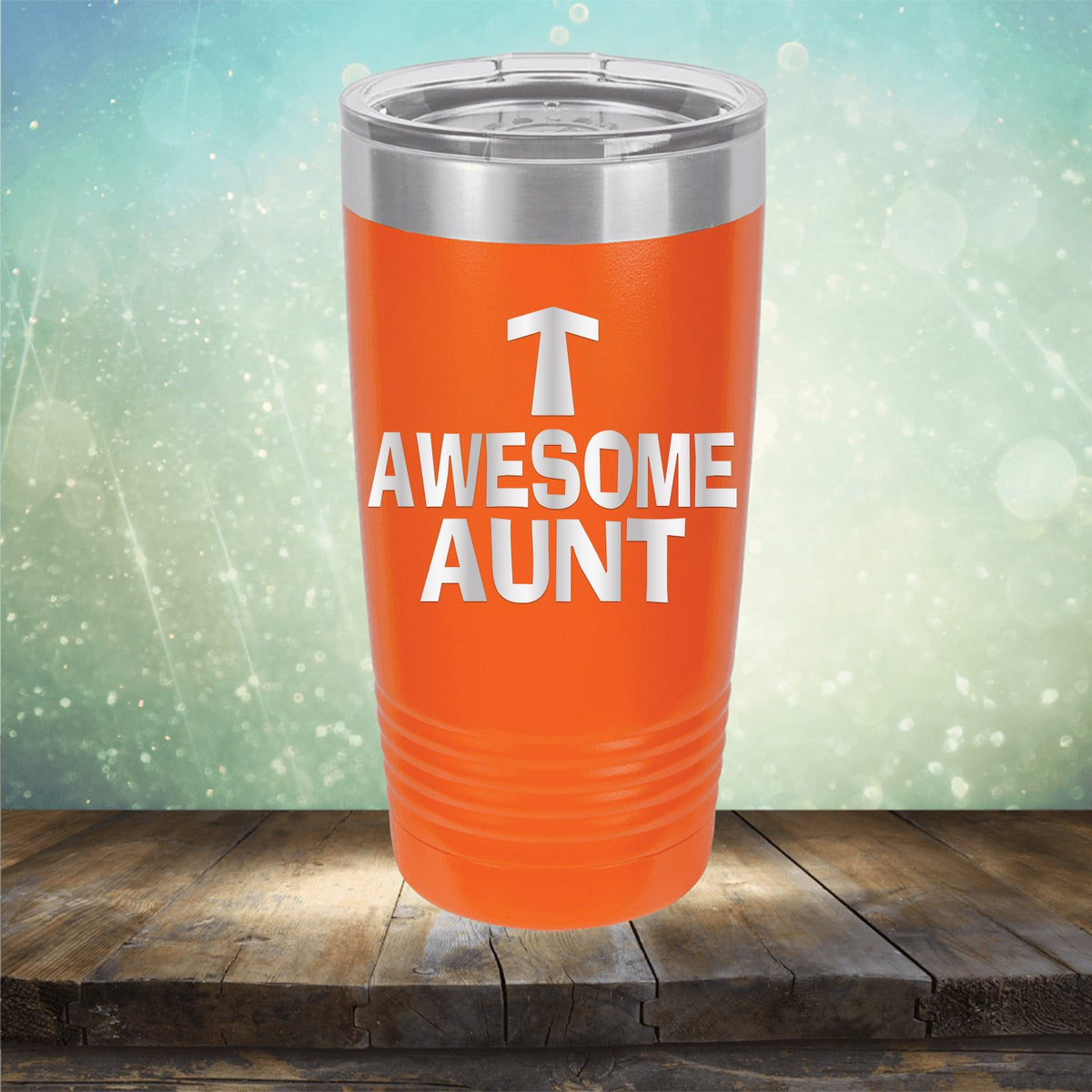 Awesome Aunt - Laser Etched Tumbler Mug