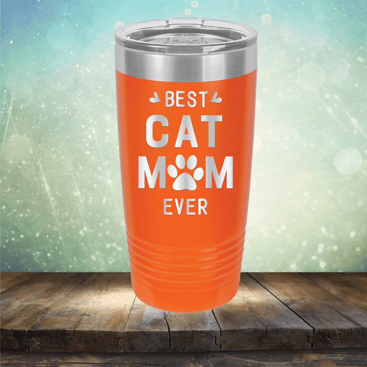 Best Cat Mom Ever - Laser Etched Tumbler Mug