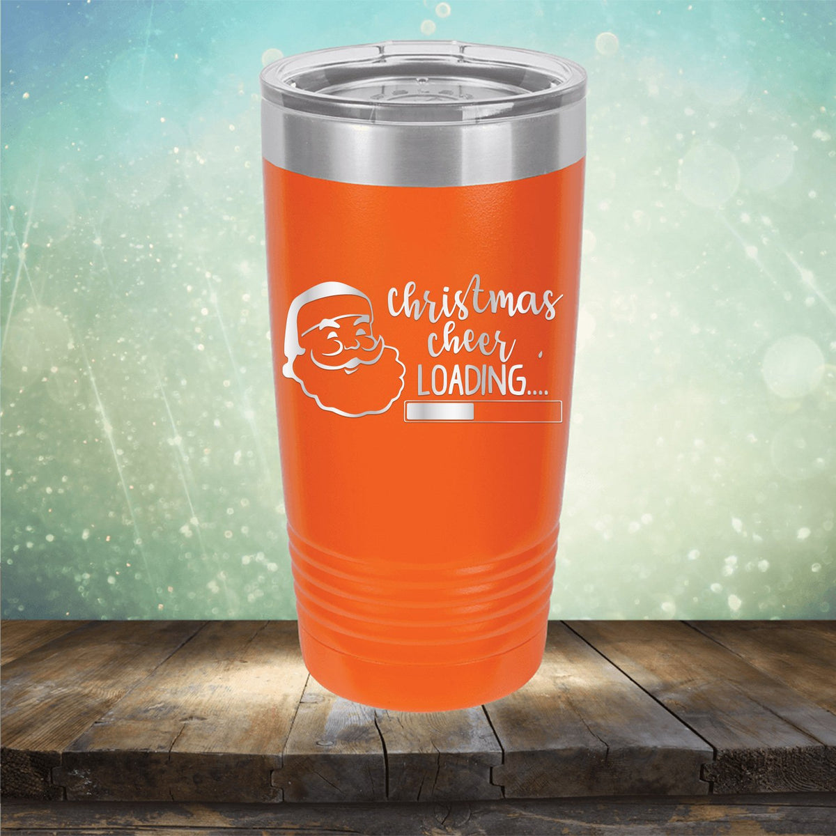 Christmas Cheer Loading - Laser Etched Tumbler Mug