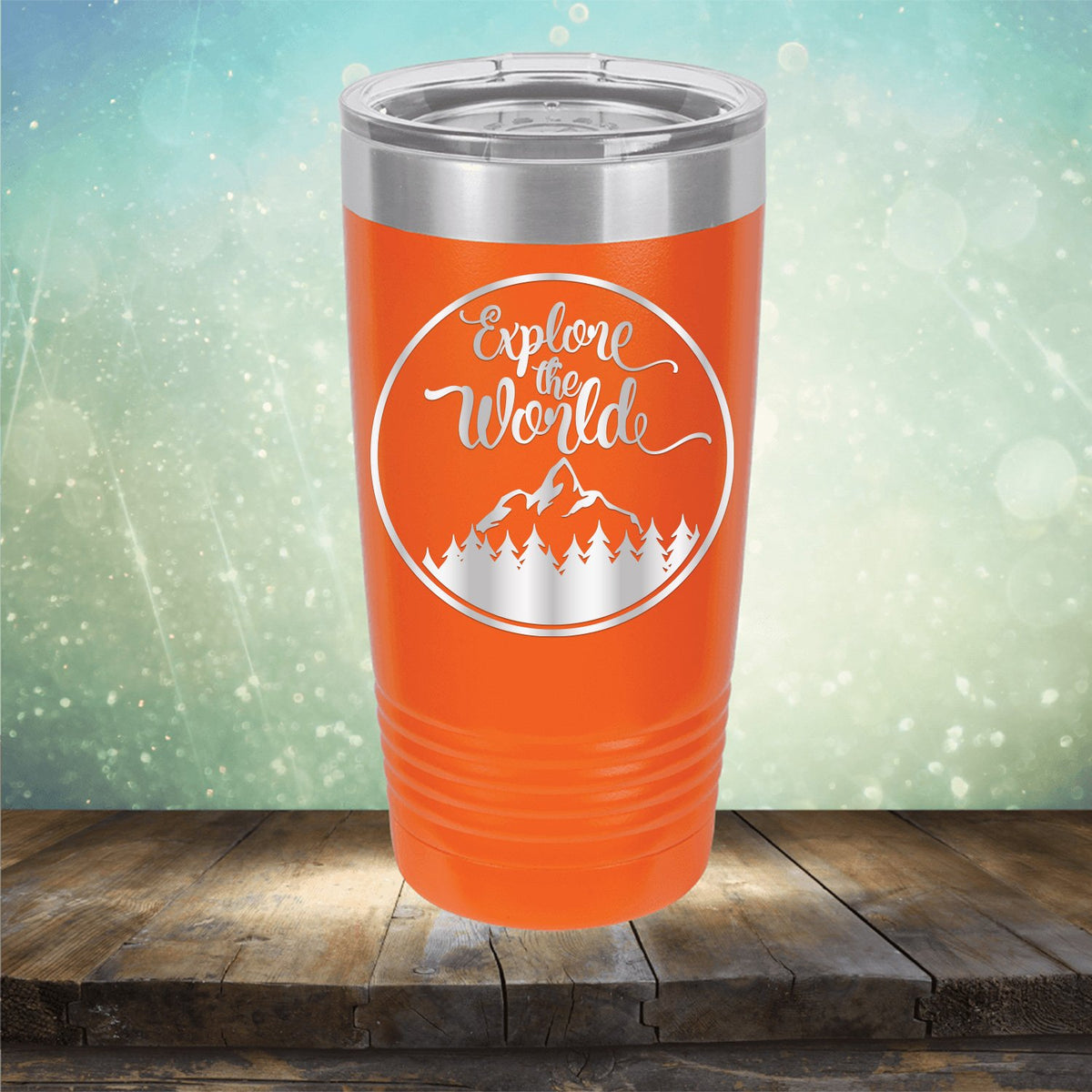 Explore The World - Laser Etched Tumbler Mug