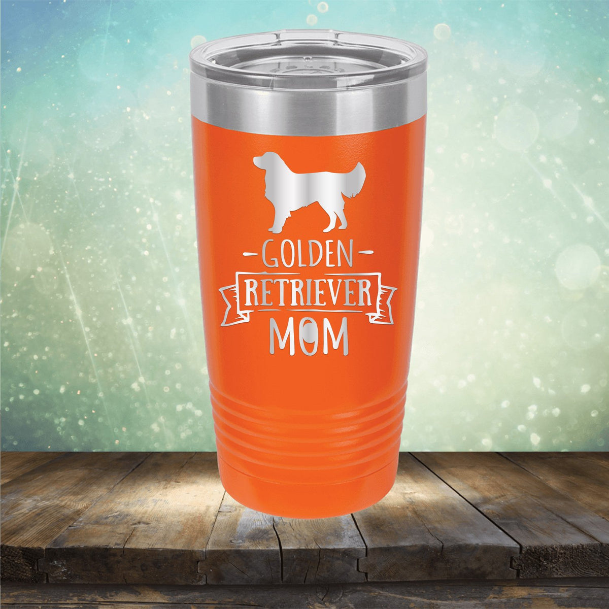 Golden Retriever Mom - Laser Etched Tumbler Mug