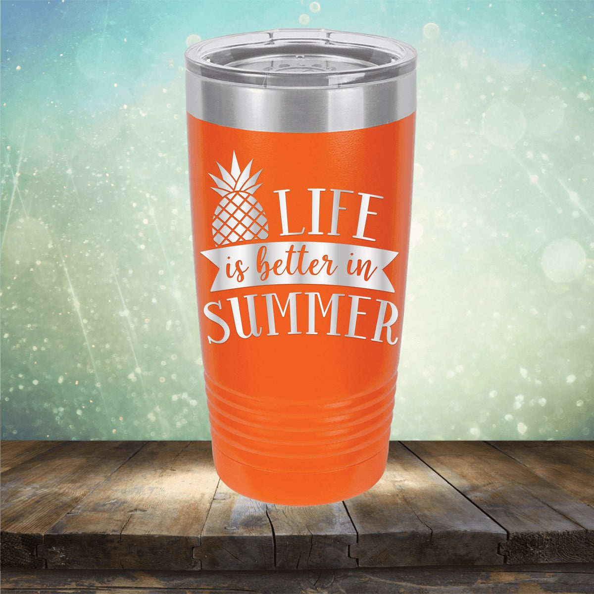 Life is Better in Summer - Laser Etched Tumbler Mug