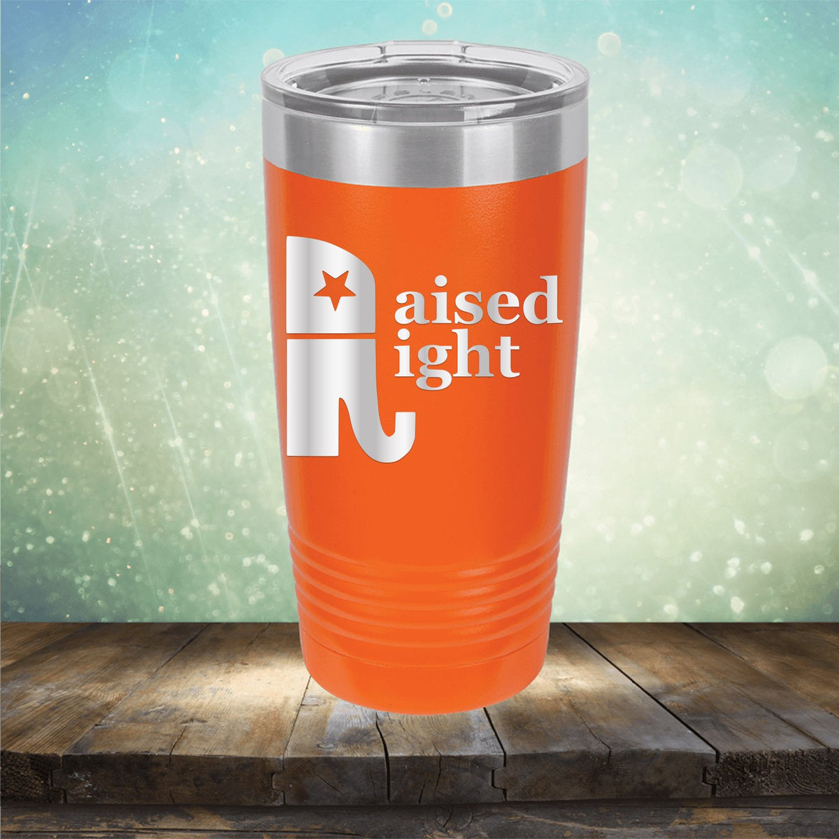 Elephant Raised Right - Laser Etched Tumbler Mug