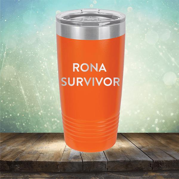 Rona Survivor - Laser Etched Tumbler Mug