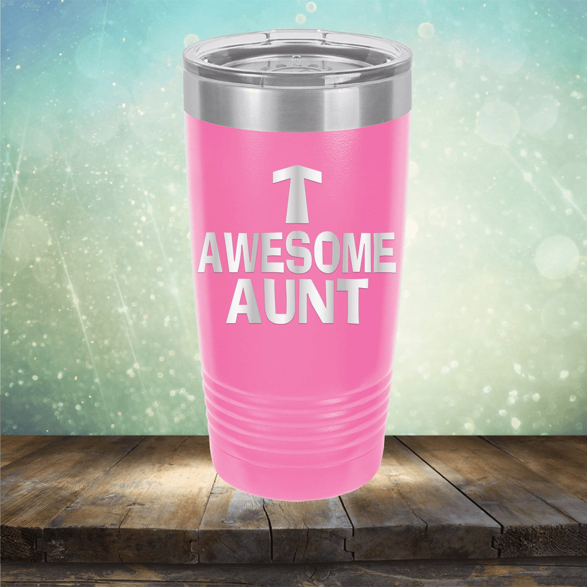 Awesome Aunt - Laser Etched Tumbler Mug