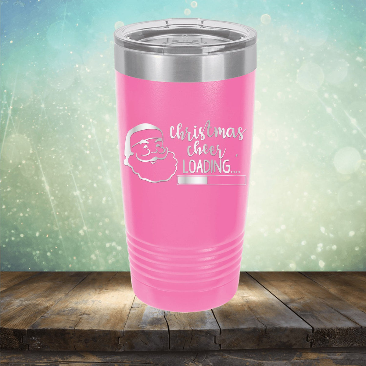 Christmas Cheer Loading - Laser Etched Tumbler Mug