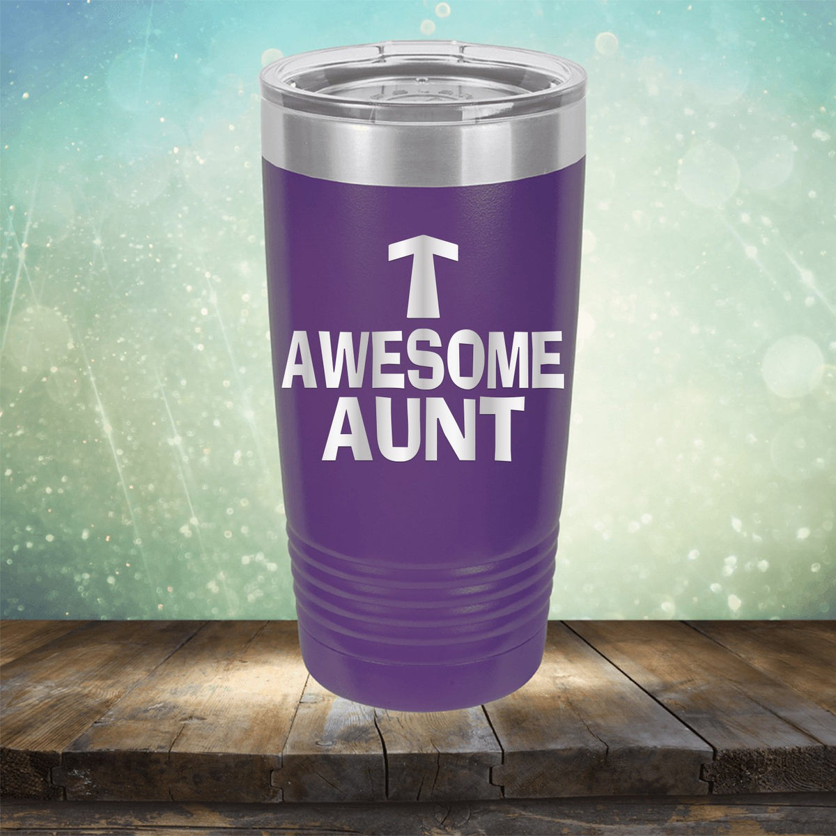 Awesome Aunt - Laser Etched Tumbler Mug