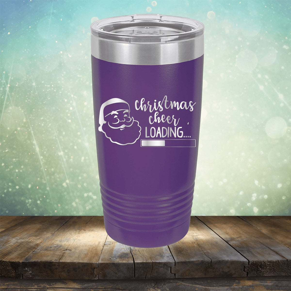 Christmas Cheer Loading - Laser Etched Tumbler Mug